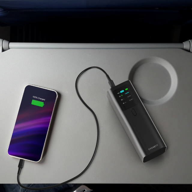 Cygnett Voyager HighPWR PD 3.1 148W 27000 (27K) Laptop Power Bank with Case - Black