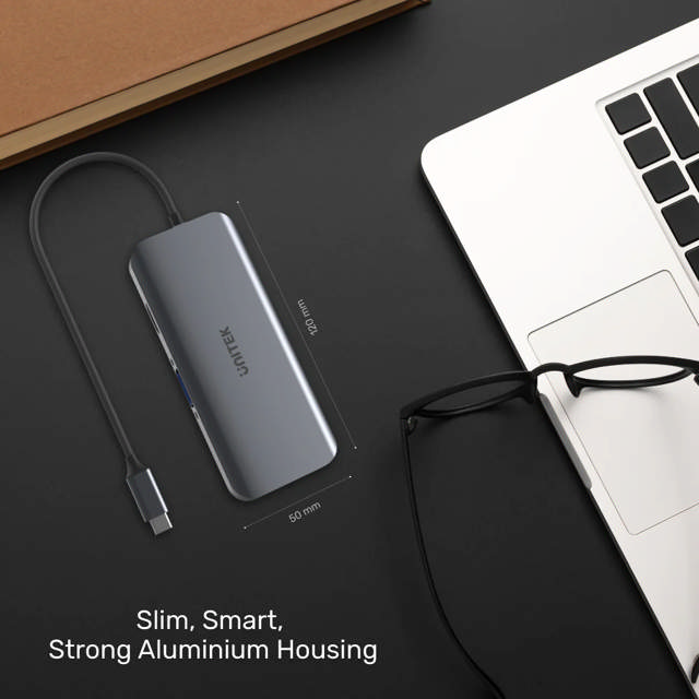 Unitek 9-in-1 USB-C 4K Hub Grey