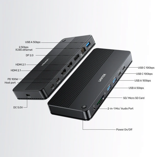 Unitek 13-in-1 USB-C 8K Docking Station