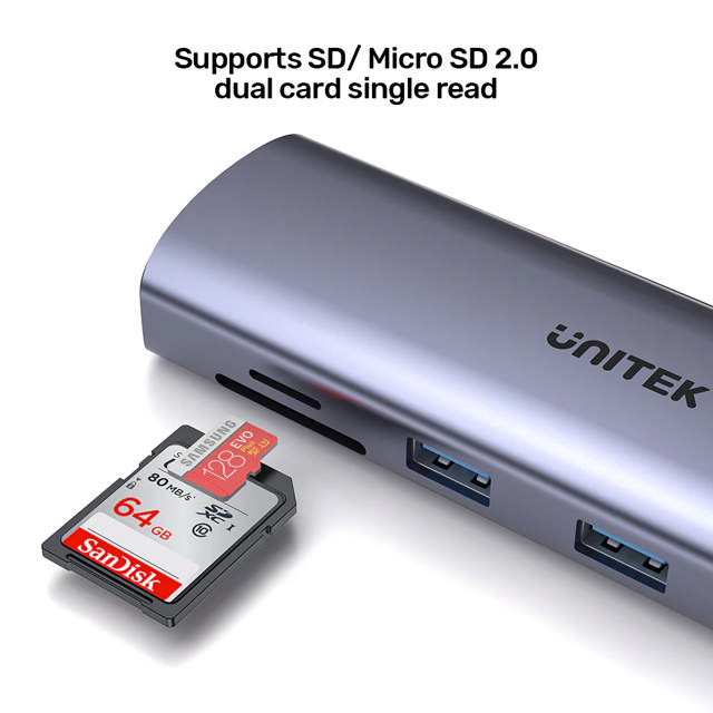 Unitek 9-in-1 USB-C Hub 4K Dual Display