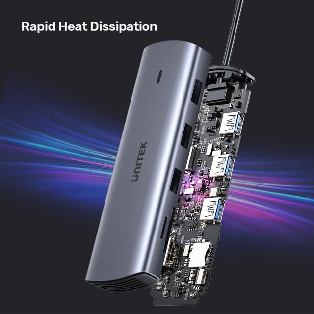 Unitek 9-in-1 USB-C Hub 4K Dual Display