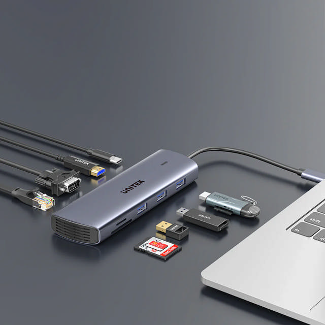 Unitek 9-in-1 USB-C Hub 4K Dual Display