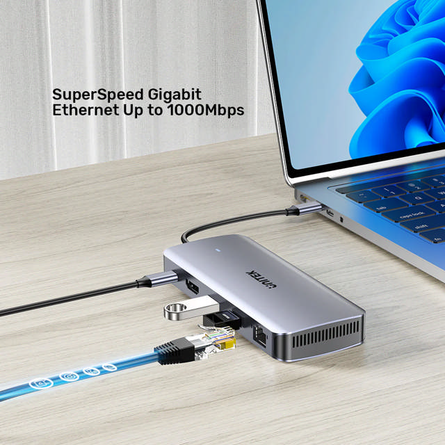 Unitek 6-in-1 USB-C Hub w/ M.2SSD Enc