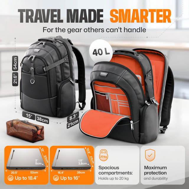 Everki Business Travel Laptop Bag ECO 18.4
