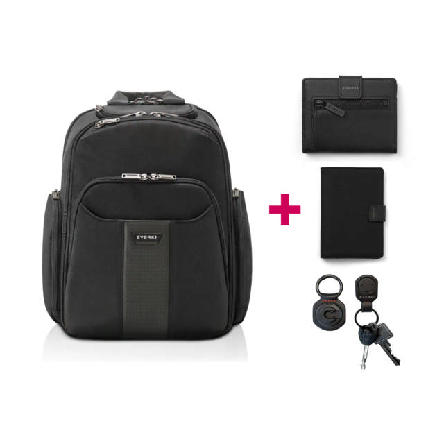Everki Ultimate Travel Collection - Everki Versa2 Premium Bag + Wallet + Passport Holder + Keychain