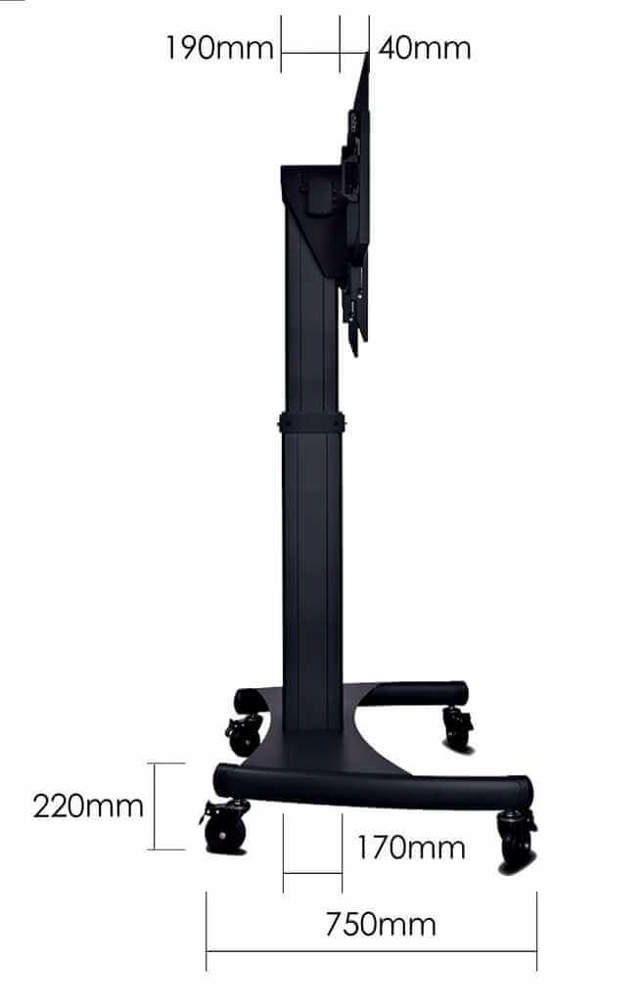 TouchBoard Mobile Height Adjustable System – Centre Lift