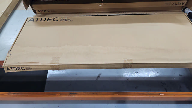 Atdec AD-WF-10090 Heavy Duty Fixed Wall Mount to 100kg, Carton Damage