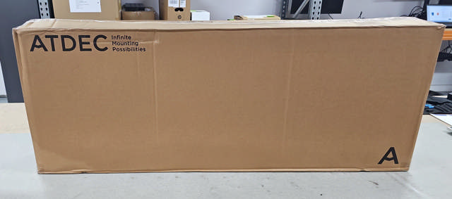 Atdec AD-WF-10090 Heavy Duty Fixed Wall Mount to 100kg, Carton Damage