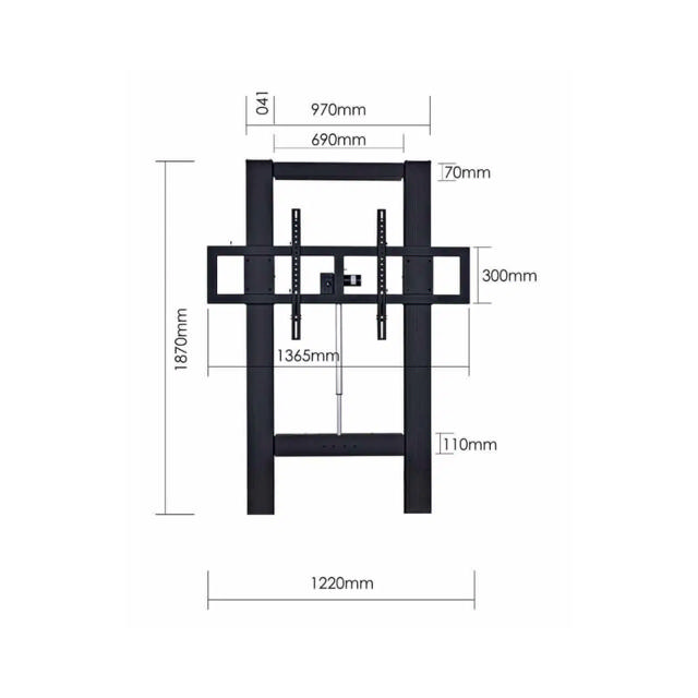 TouchBoard Wall Mount Height Adjustable System – Actuator Lift