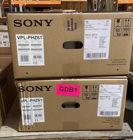 Sony VPL-PHZ61 3LCD Laser Projector, White, Carton Damaged Stock, 5 Year Warranty