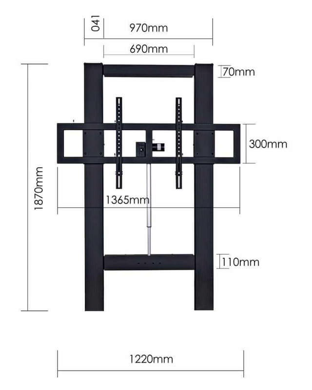 TouchBoard Wall Mount Height Adjustable System – Actuator Lift