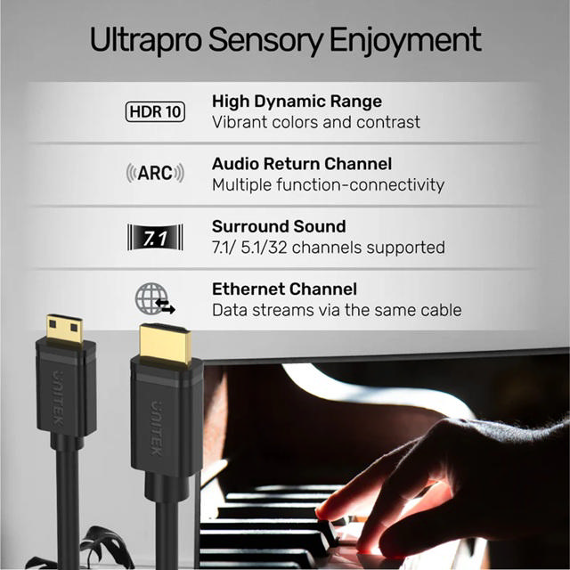 Unitek 4K 60Hz High Speed Micro HDMI to HDMI Cable