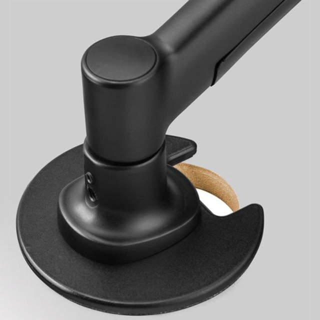 Atdec AWMS-2-5940 Dual Extended-Reach Arms on Post Grommet Clamp Black