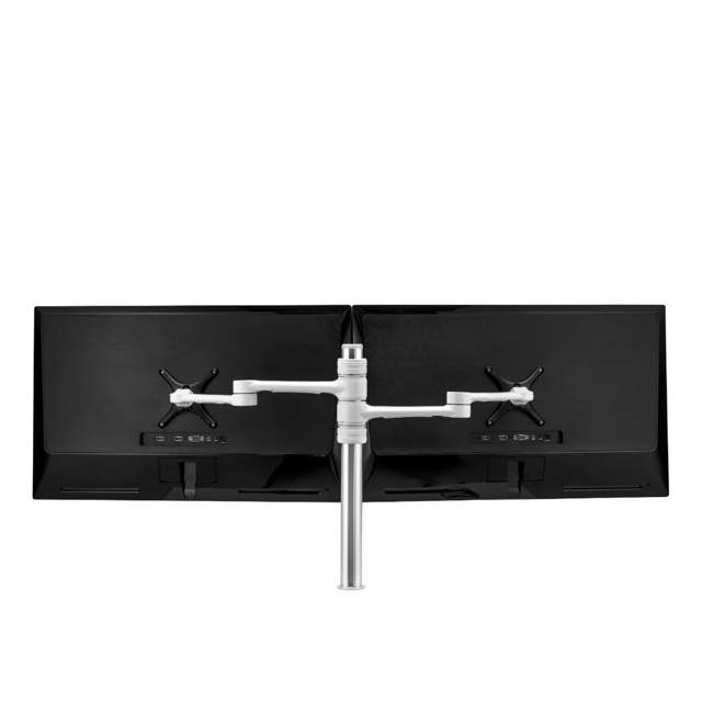 Atdec AFS-AT-DC-SW Dual Swing Arms on Post White