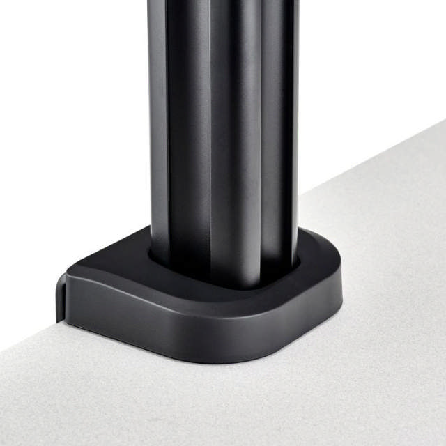 Atdec AWMS-2-5940 Dual Extended-Reach Arms on Post C-Clamp Black