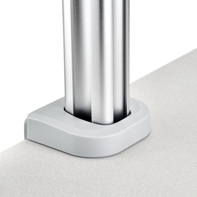 Atdec AWMS-2-5940 Dual Extended-Reach Arms on Post C-Clamp Silver