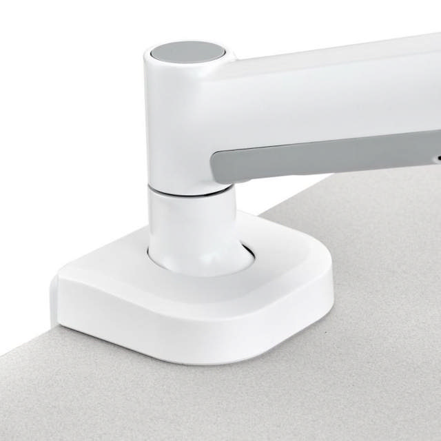 Atdec AWMS-2-5940 Dual Extended-Reach Arms on Post C-Clamp White