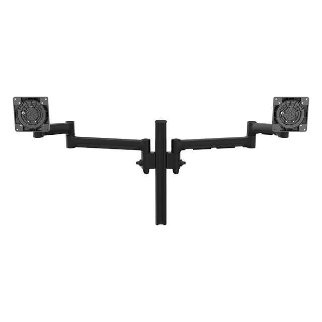 Atdec AWMS-2-5940 Dual Extended-Reach Arms on Post H/D F-Clamp Black
