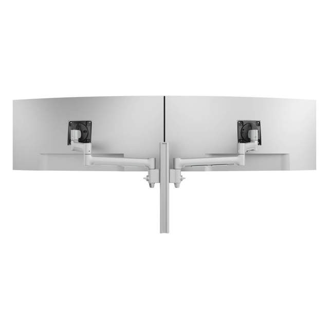 Atdec AWMS-2-5940 Dual Extended-Reach Arms on Post C-Clamp Silver