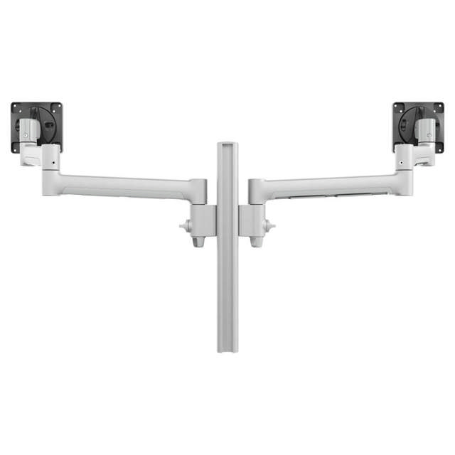 Atdec AWMS-2-5940 Dual Extended-Reach Arms on Post C-Clamp Silver