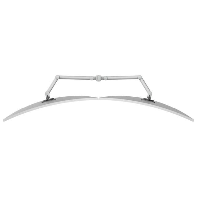 Atdec AWMS-2-5940 Dual Extended-Reach Arms on Post C-Clamp Silver