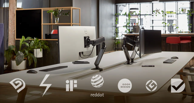 Atdec AW-ORA-F-S Ora Dynamic Monitor Arm with F-Clamp Silver