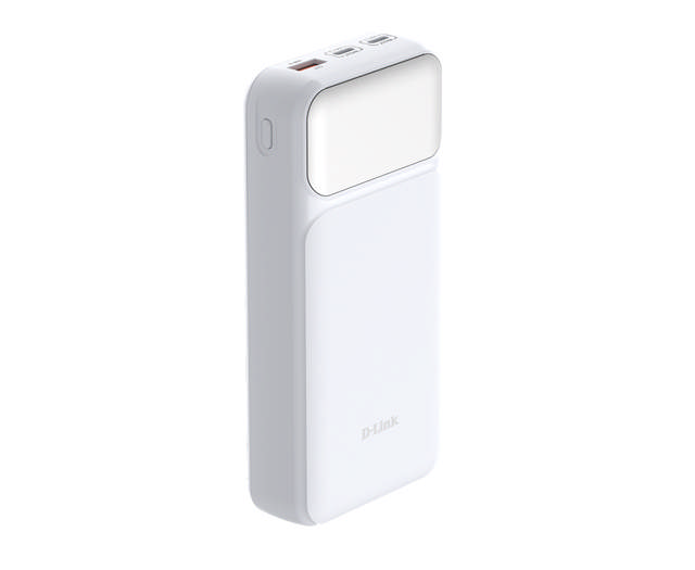 D-Link 20000 mAh Power Bank with USB-A and two USB-C ports