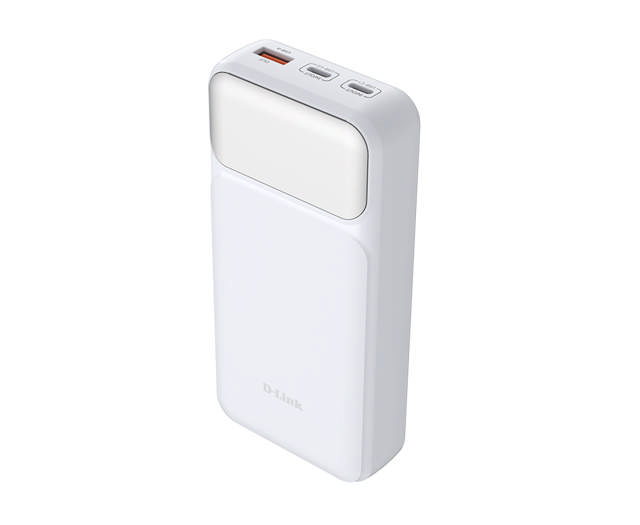 D-Link 20000 mAh Power Bank with USB-A and two USB-C ports