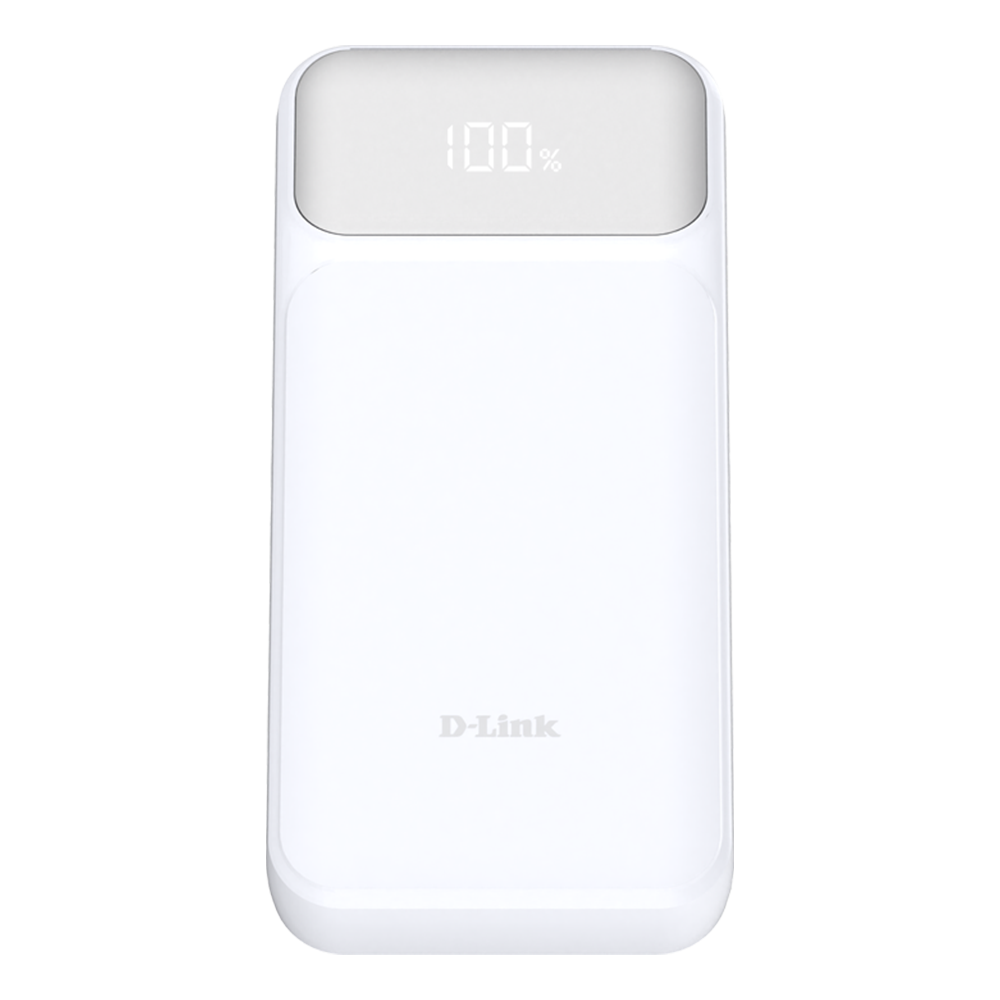 D-Link 20000 mAh Power Bank with USB-A and two USB-C ports