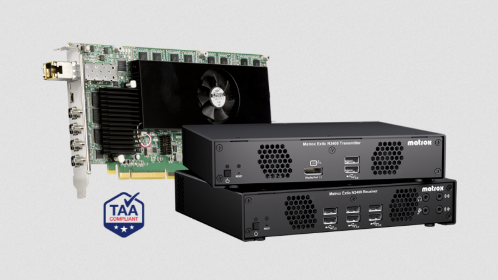 Matrox Extio 3 N3408 Receiver and Transmitter Appliance Bundle. Ex-Demo Stock. 2 YR WTY