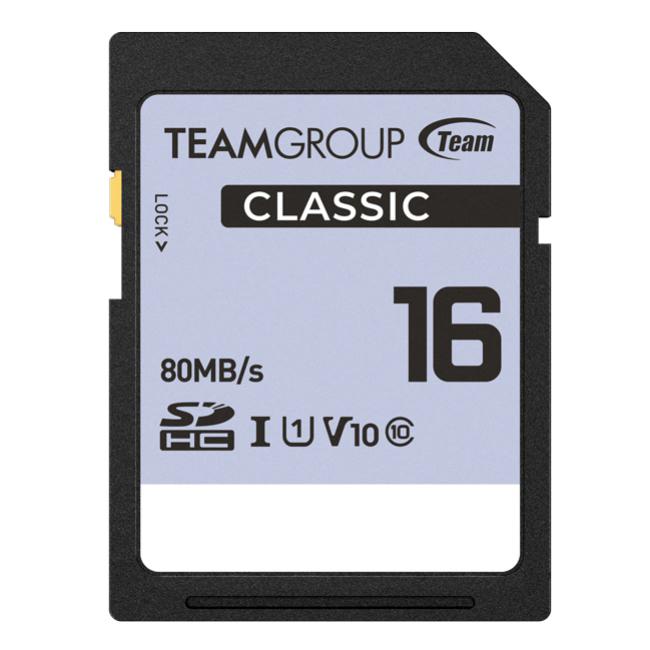 Team Group Classic 16GB SDHC UHS-I U1 V10 Memory Card