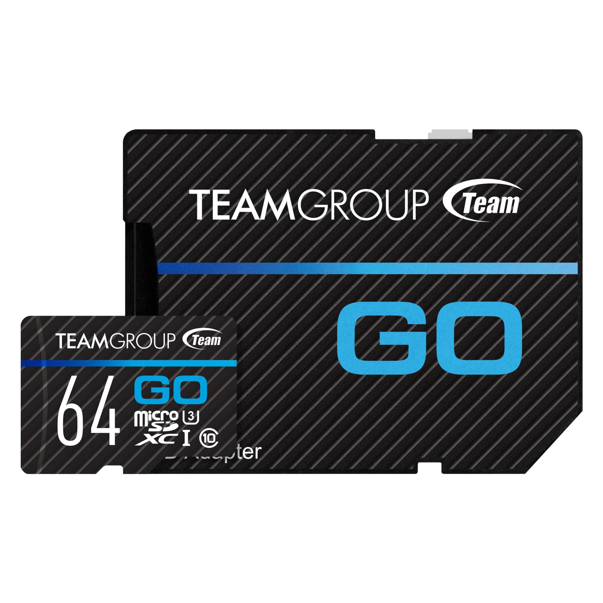 Team Group GO 64GB Micro SDXC UHS-I U3 V30 Memory Card