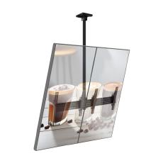 Atdec Ceiling Menu Board Dual Display 2x1 Single Pole Mount Portrait/Smaller Displays