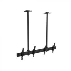 Atdec Ceiling Menu Board Dual Display 2x1 Twin Pole Mount