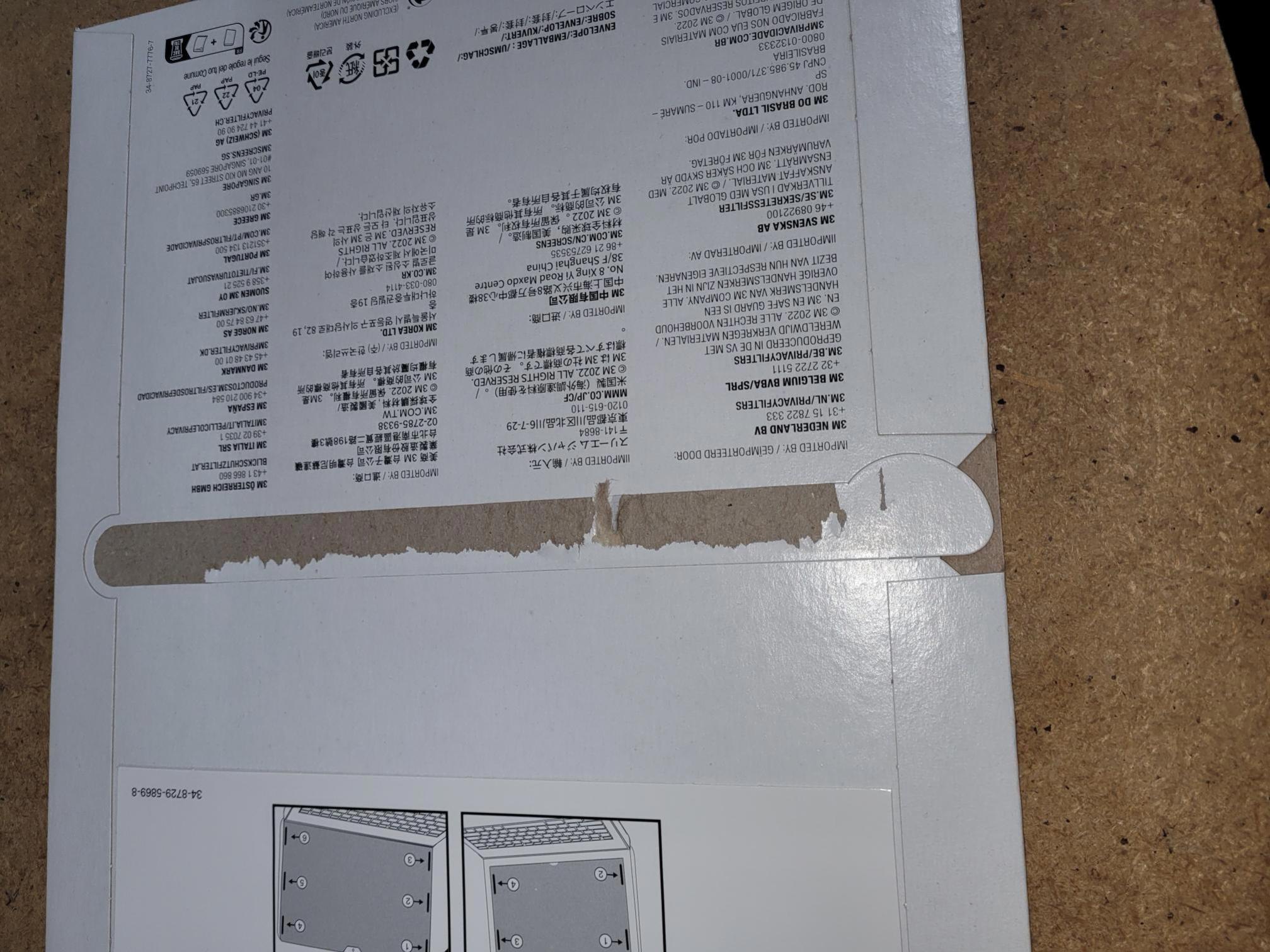3M BPNAP006 Bright Screen Privacy Filter