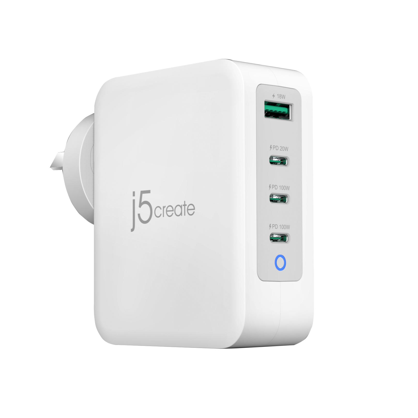 J5create JUP43130 130W GaN USB-C 4-Port